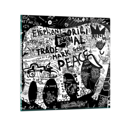 Billede på glas - Gadens rige verden - 30x30 cm