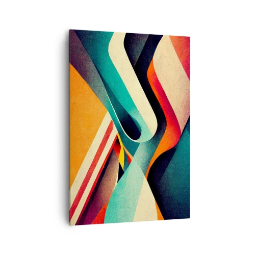 Lærredstryk - Billede på lærred - Intens komposition - 70x100 cm