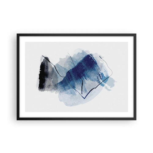 Plakat i sort ramme - Isbjerg - 70x50 cm
