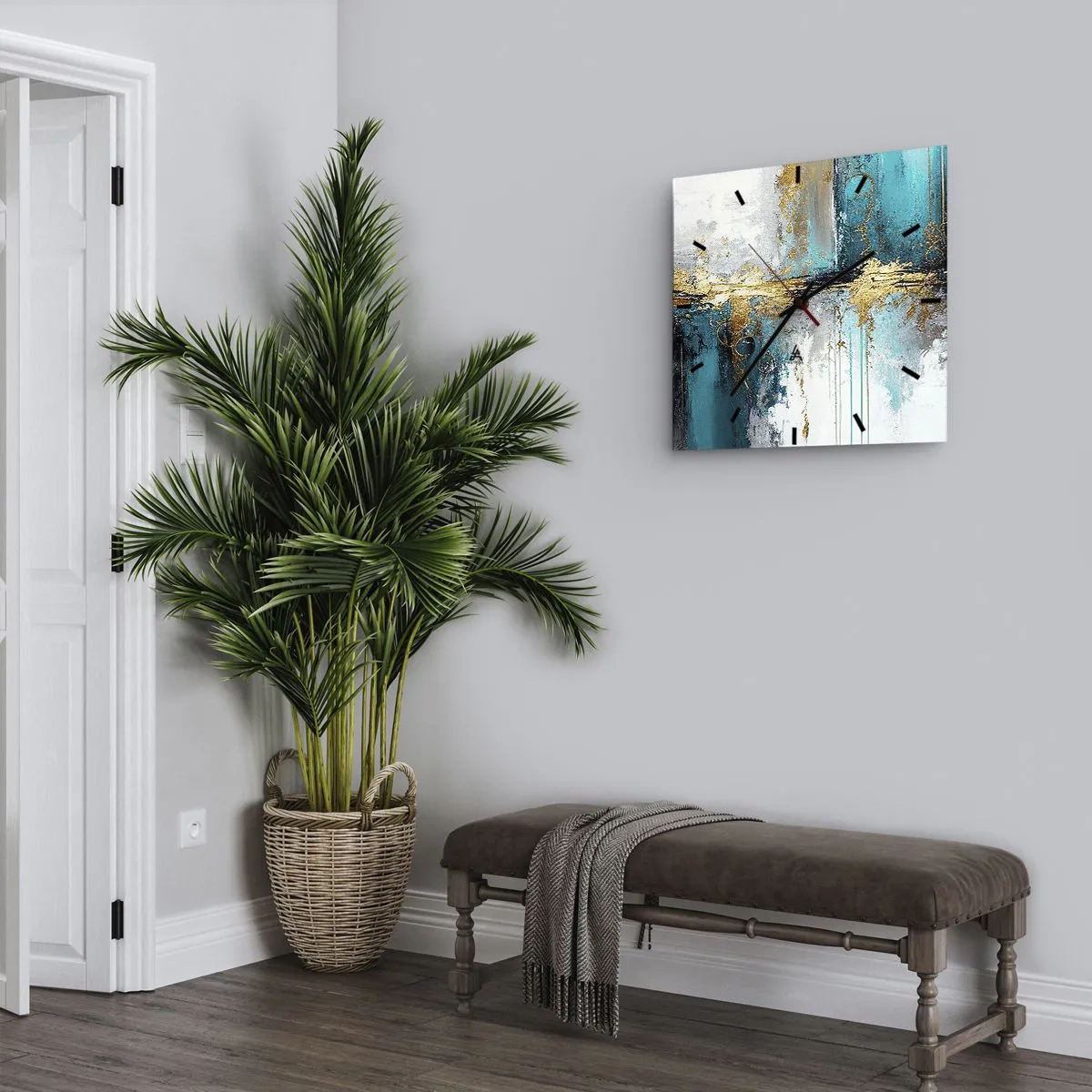 Vægur, Uret - Alting flyder - 40x40 cm