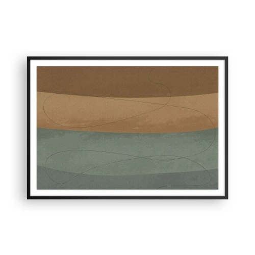 Plakat i sort ramme - Vandret sammensætning - 100x70 cm