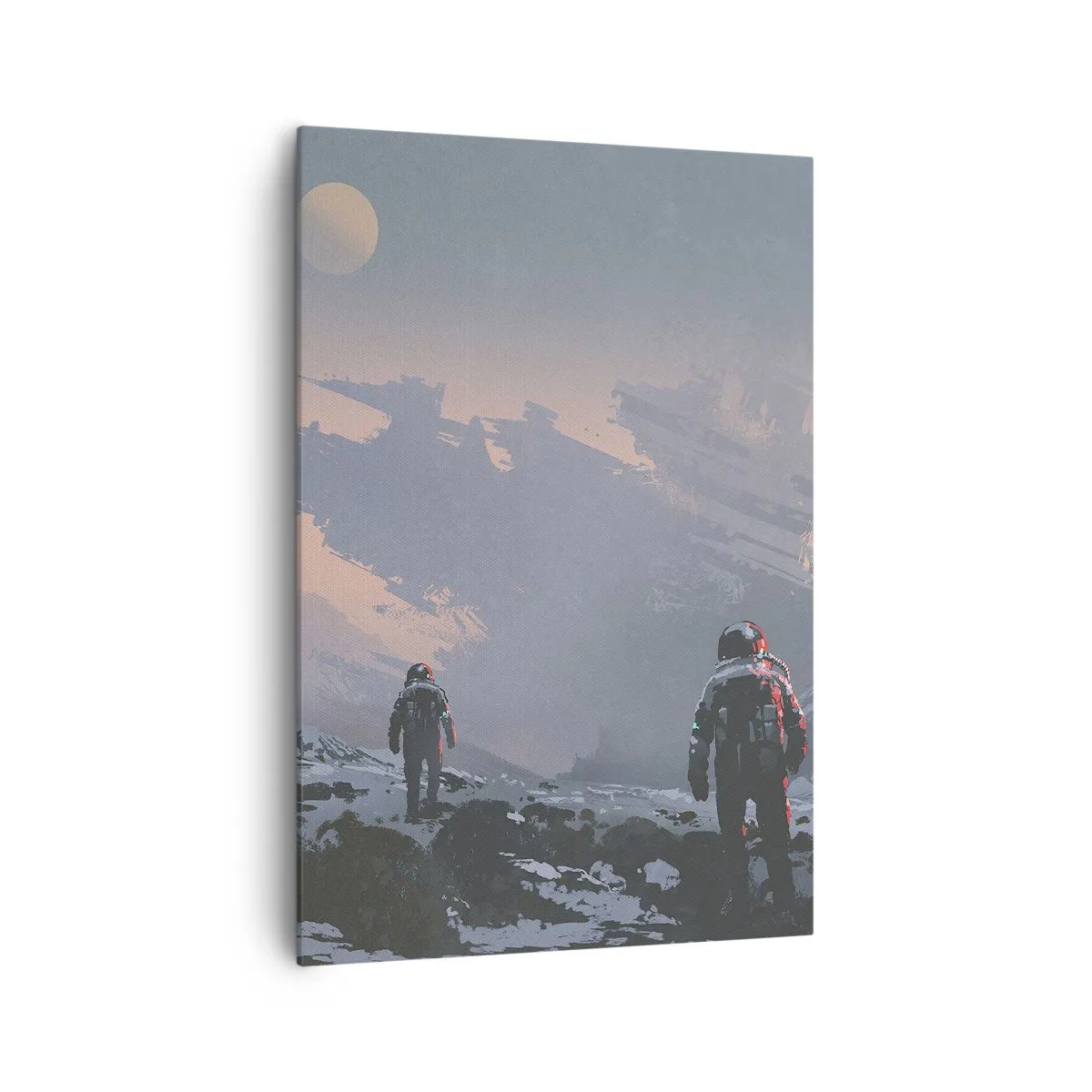 Lærredstryk - Billede på lærred - Under en ukendt stjerne - 70x100 cm