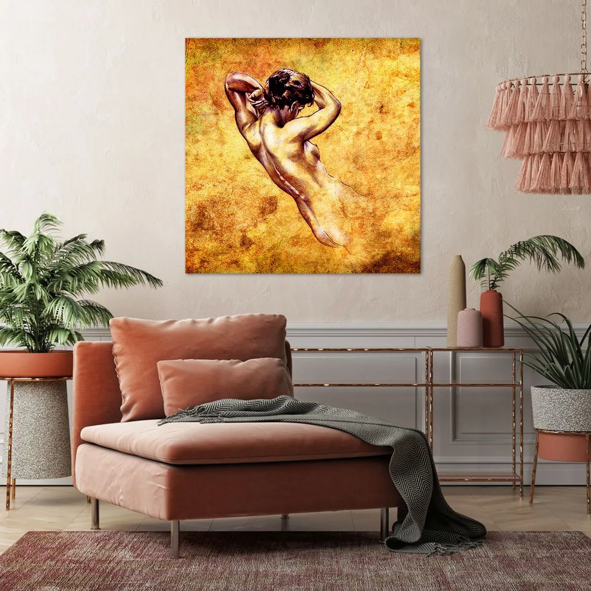 Lærredstryk - Billede på lærred - Afsløret, men stadig et mysterium - 50x50 cm