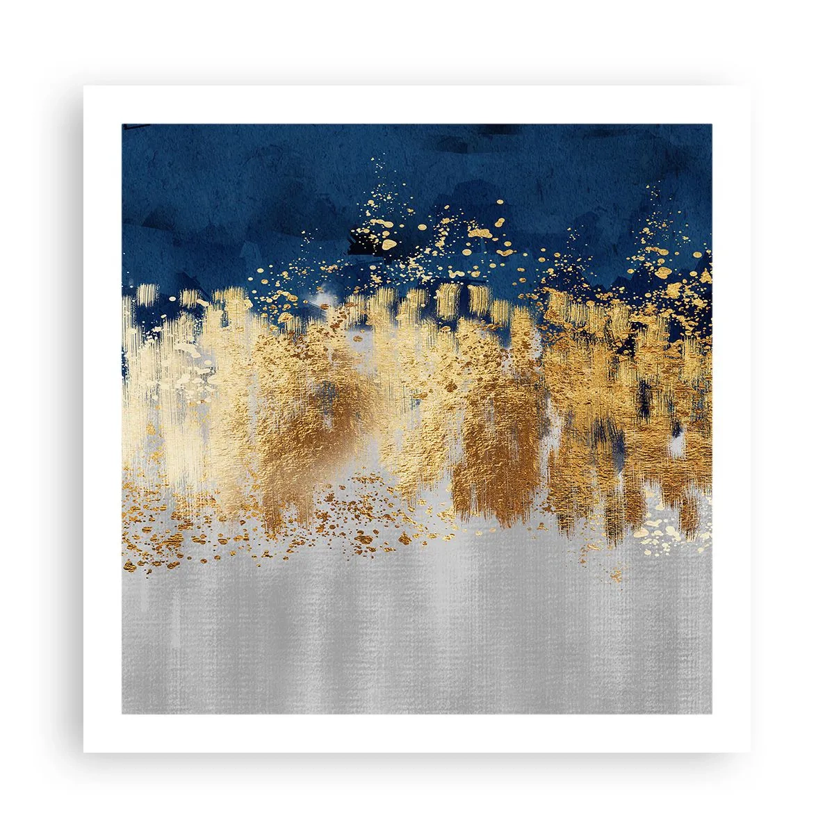 Plakat - Moderne komposition med gnist - 60x60 cm