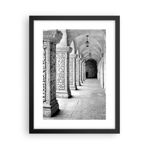 Plakat i sort ramme - Og hvor går det hen...? - 30x40 cm