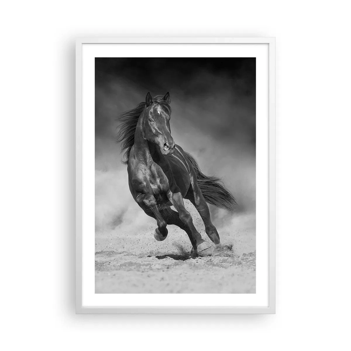 Plakat i hvid ramme - Værdig til emiren selv - 50x70 cm
