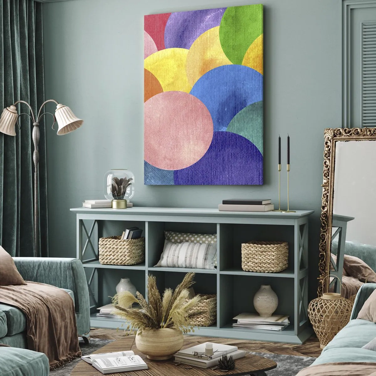 Lærredstryk - Billede på lærred - Den oprindelige fylde af liv - 80x120 cm