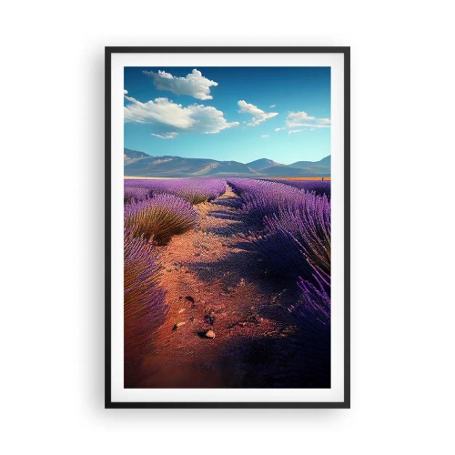 Plakat i sort ramme - Duftende marker - 61x91 cm
