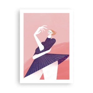 Plakat - Hvert skridt en dansende pas - 50x70 cm