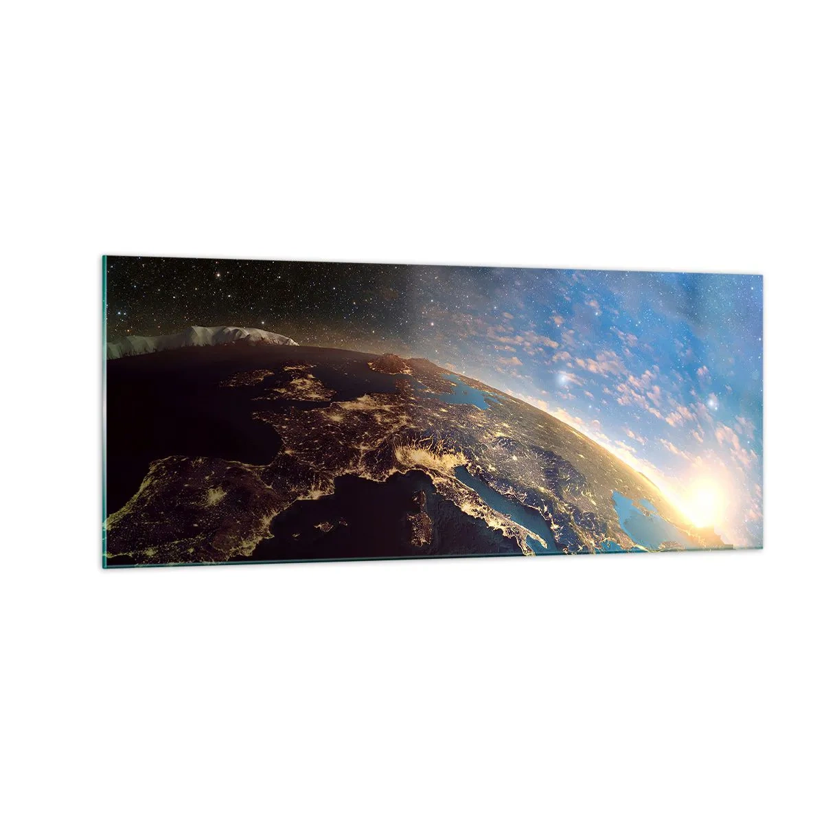 Billede på glas - Lad os se på hinanden på afstand - 100x40 cm