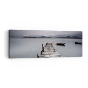 Lærredstryk - Billede på lærred - Du kan tage af sted i morgen - 90x30 cm