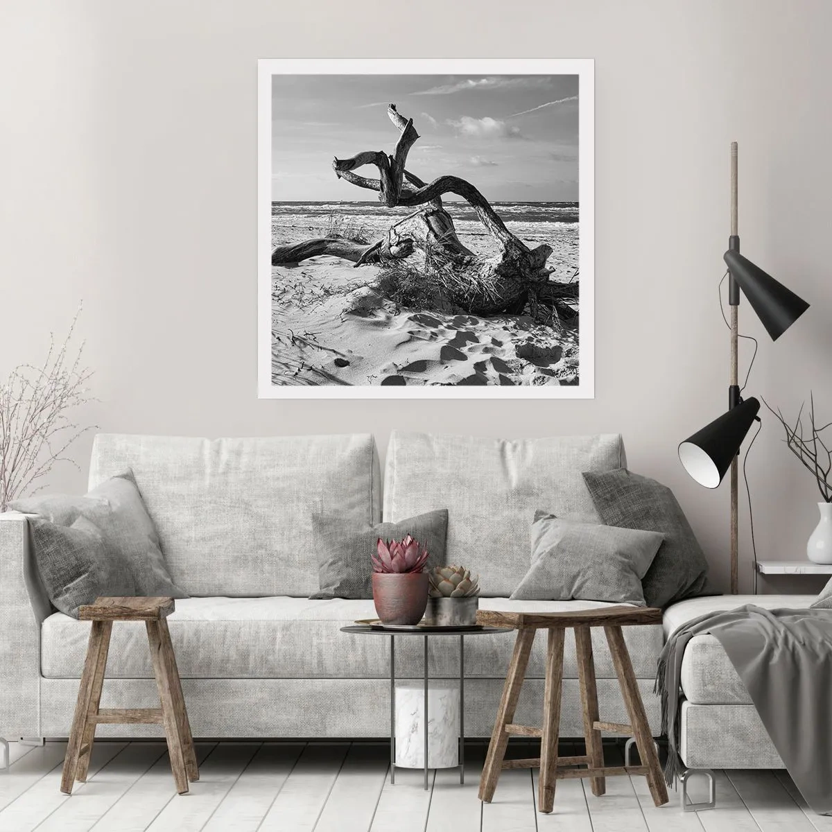 Plakat - Havets skulptur - 40x40 cm