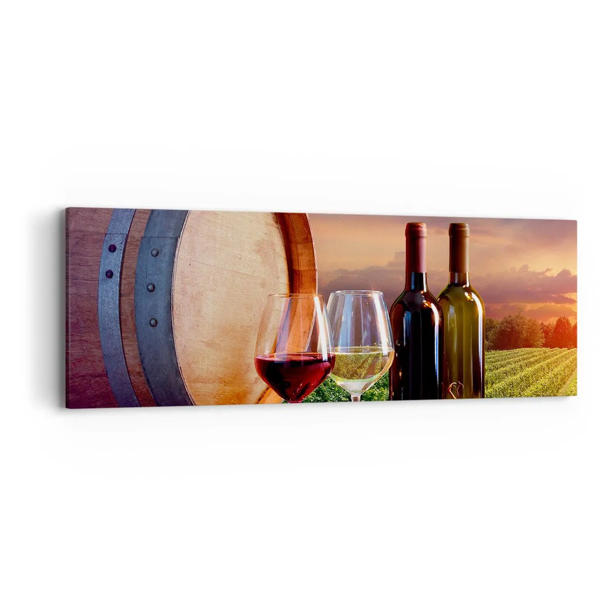 Lærredstryk - Billede på lærred - Livet har smag her - 90x30 cm