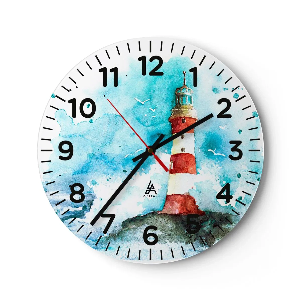 Vægur, Uret - Elementernes enhed - 40x40 cm