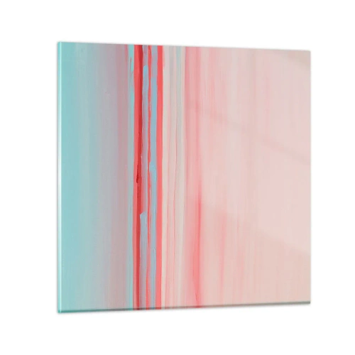 Billede på glas - Abstraktion ved daggry - 30x30 cm