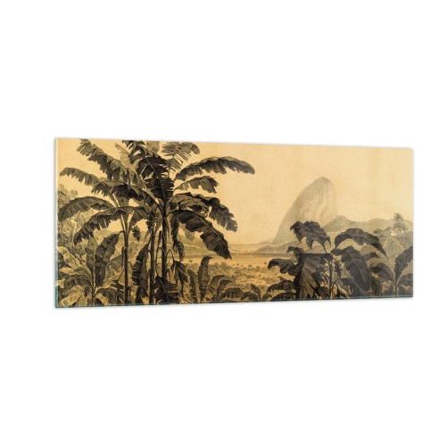 Billede på glas - I en kolonial atmosfære - 100x40 cm