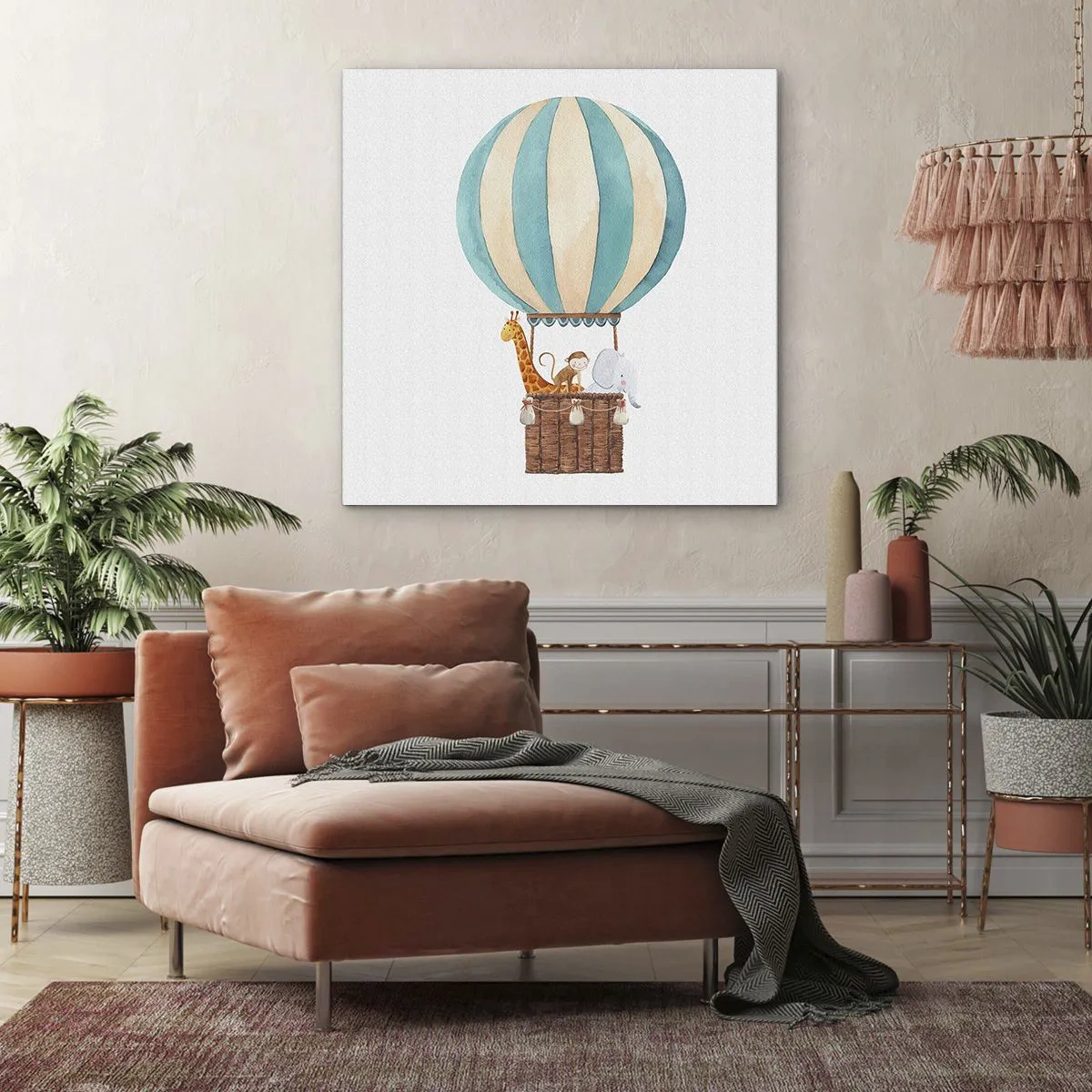 Lærredstryk - Billede på lærred - Fantastisk tur - 30x30 cm