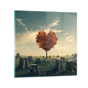 Billede på glas - Der er stadig håb - 50x50 cm