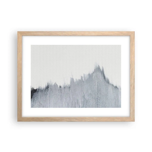 Plakat i ramme af lyst egetræ - Mystisk plade - 40x30 cm