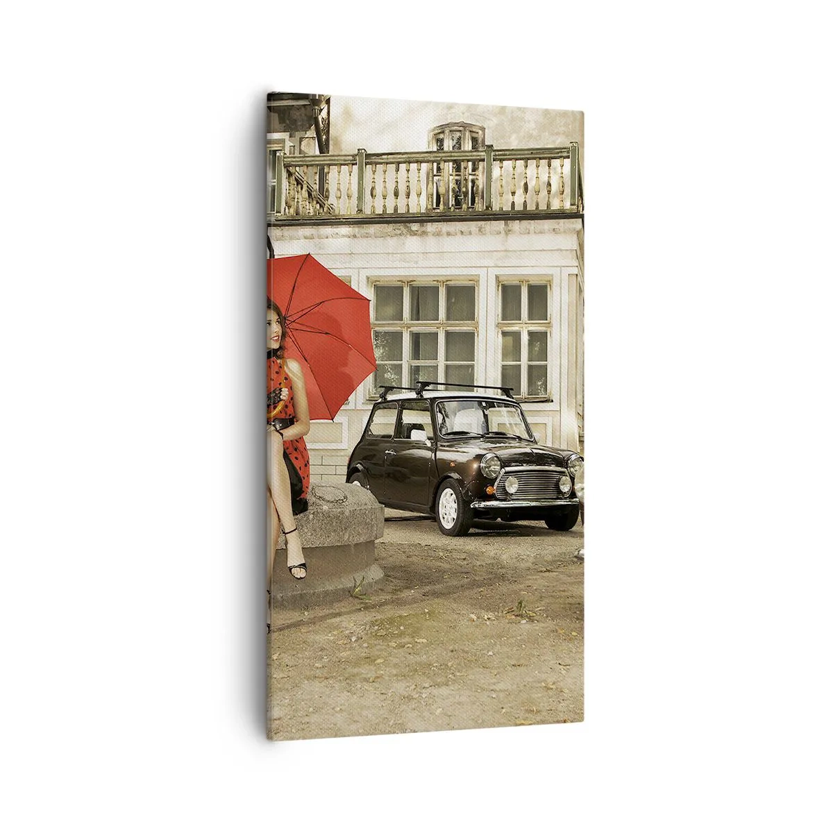 Lærredstryk - Billede på lærred - En mini-sentimental rejse - 55x100 cm