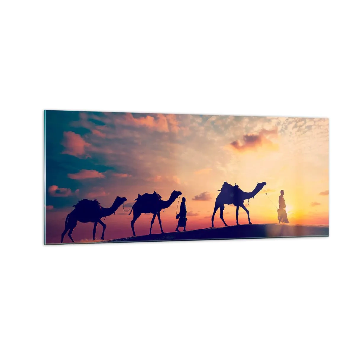 Billede på glas - Orientens mystiske ånd - 100x40 cm