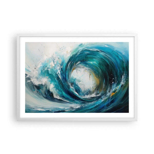 Plakat i hvid ramme - Havets portal - 70x50 cm