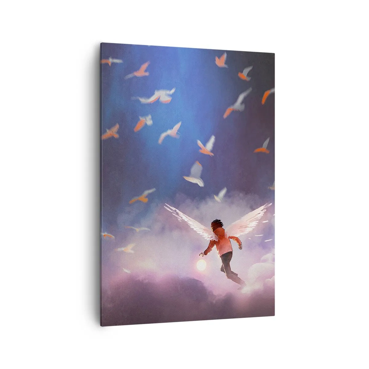 Lærredstryk - Billede på lærred - Det kræver fantasi og mod - 70x100 cm