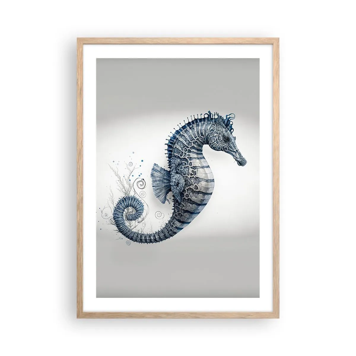 Plakat i ramme af lyst egetræ - En subtil vittighed fra naturen - 50x70 cm