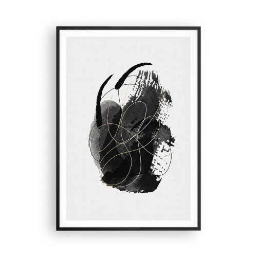 Plakat i sort ramme - Kom frem fra det sorte - 70x100 cm