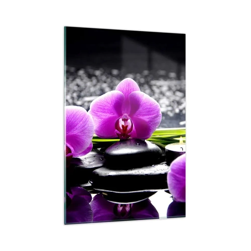 Billede på glas - Drukne i fred og ro - 80x120 cm