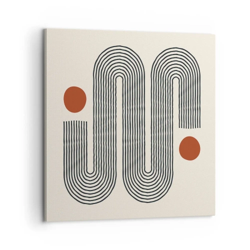 Lærredstryk - Billede på lærred - Fra start til slut - 60x60 cm