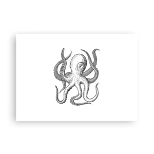 Plakat - Dans med bølger - 70x50 cm