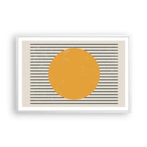 Plakat i hvid ramme - Enkelthedens kraft - 91x61 cm