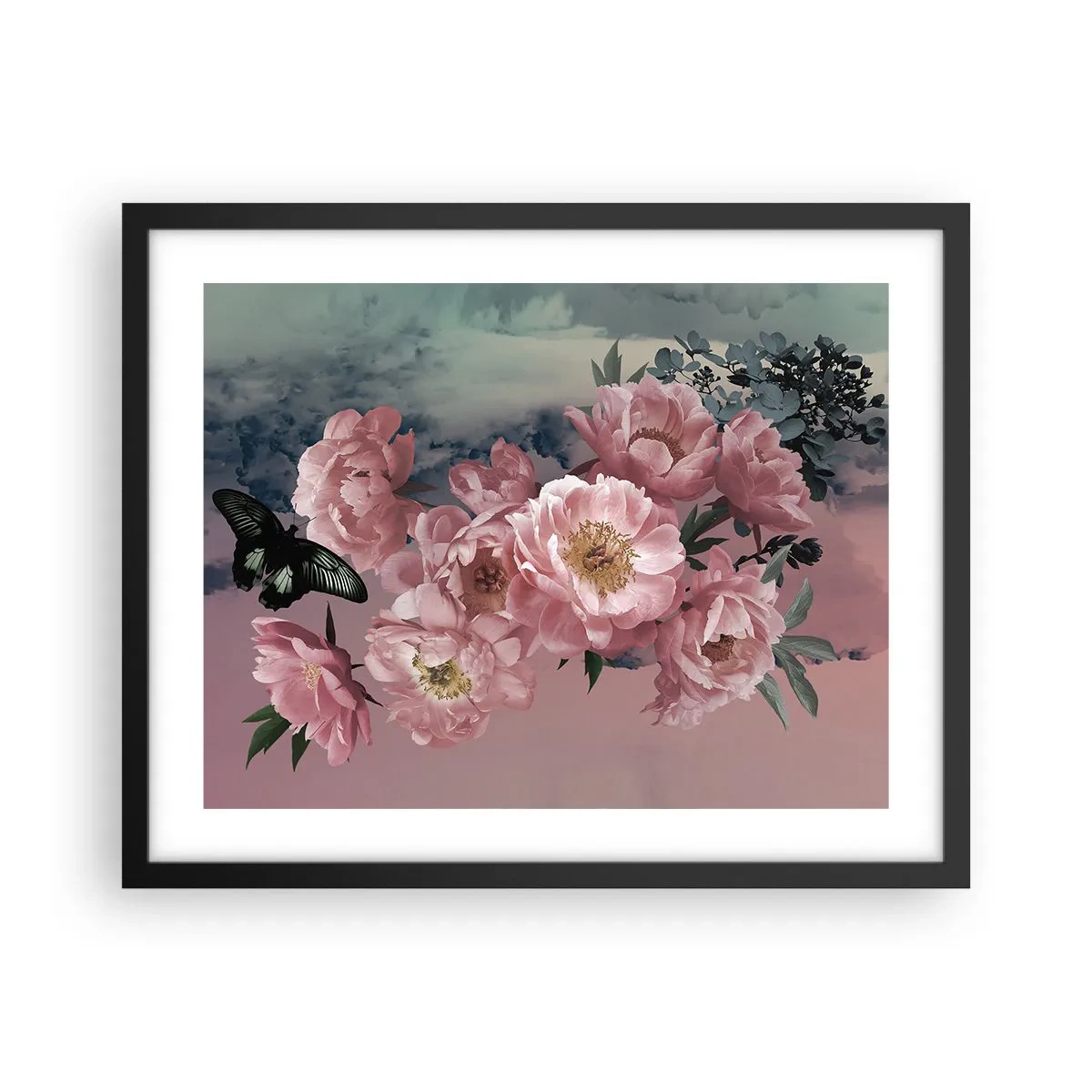 Plakat i sort ramme - Højdepunktet af romantikken - 50x40 cm