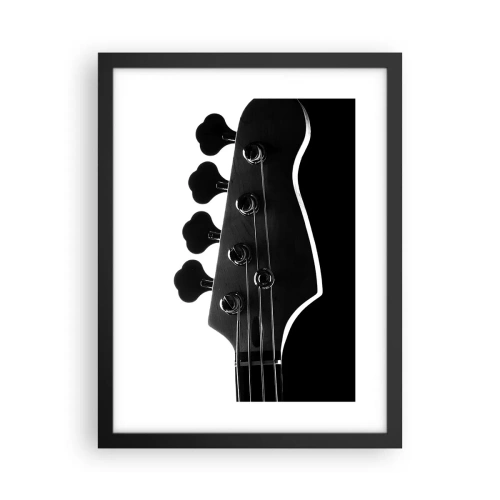 Plakat i sort ramme - Stilhed i klipper  - 30x40 cm