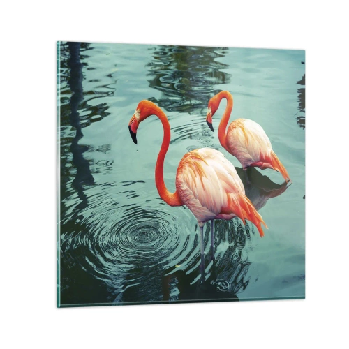 Billede på glas - Vi er nu på mode - 30x30 cm