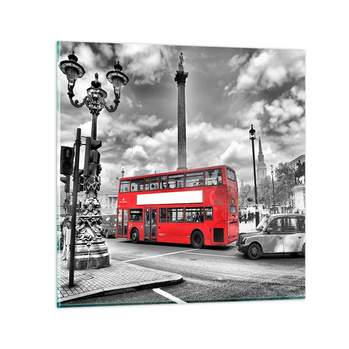 Billede på glas - Byens sande livsnerve - 30x30 cm