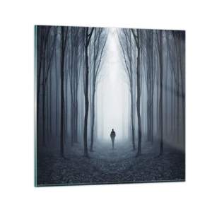 Billede på glas - Og alt sammen ganske enkelt - 60x60 cm