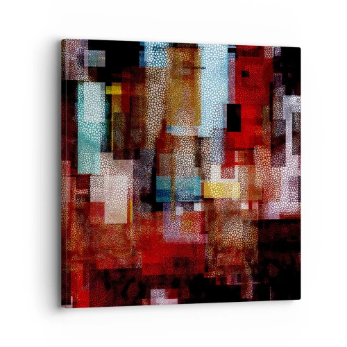Lærredstryk - Billede på lærred - Forvirring med forvirring - 30x30 cm