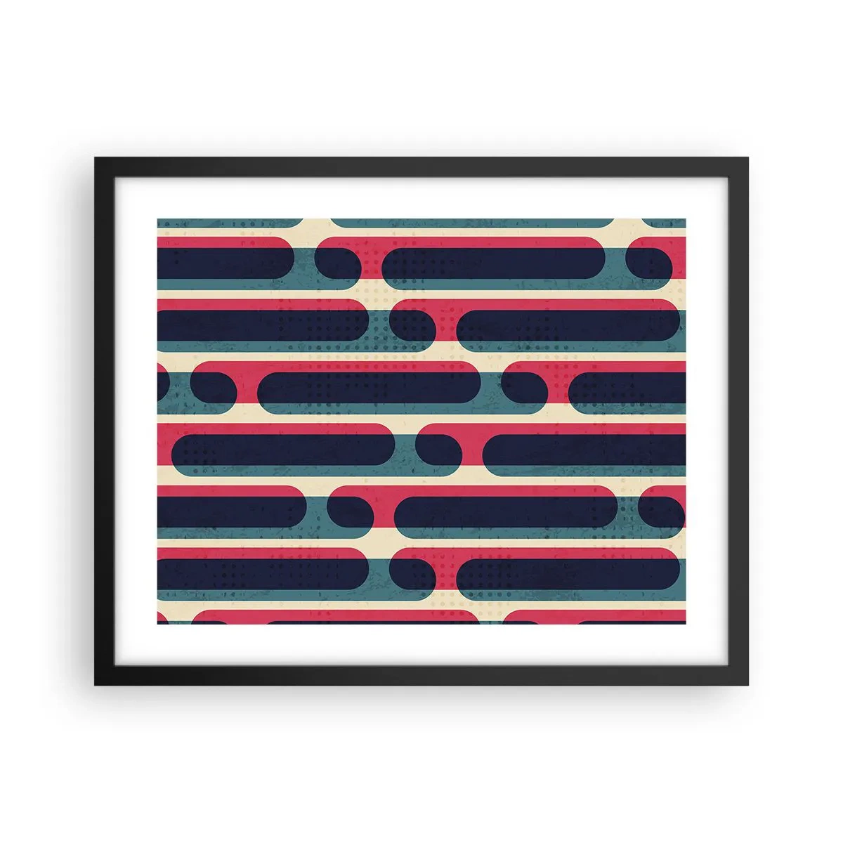 Plakat i sort ramme - Indad og fremad - 50x40 cm