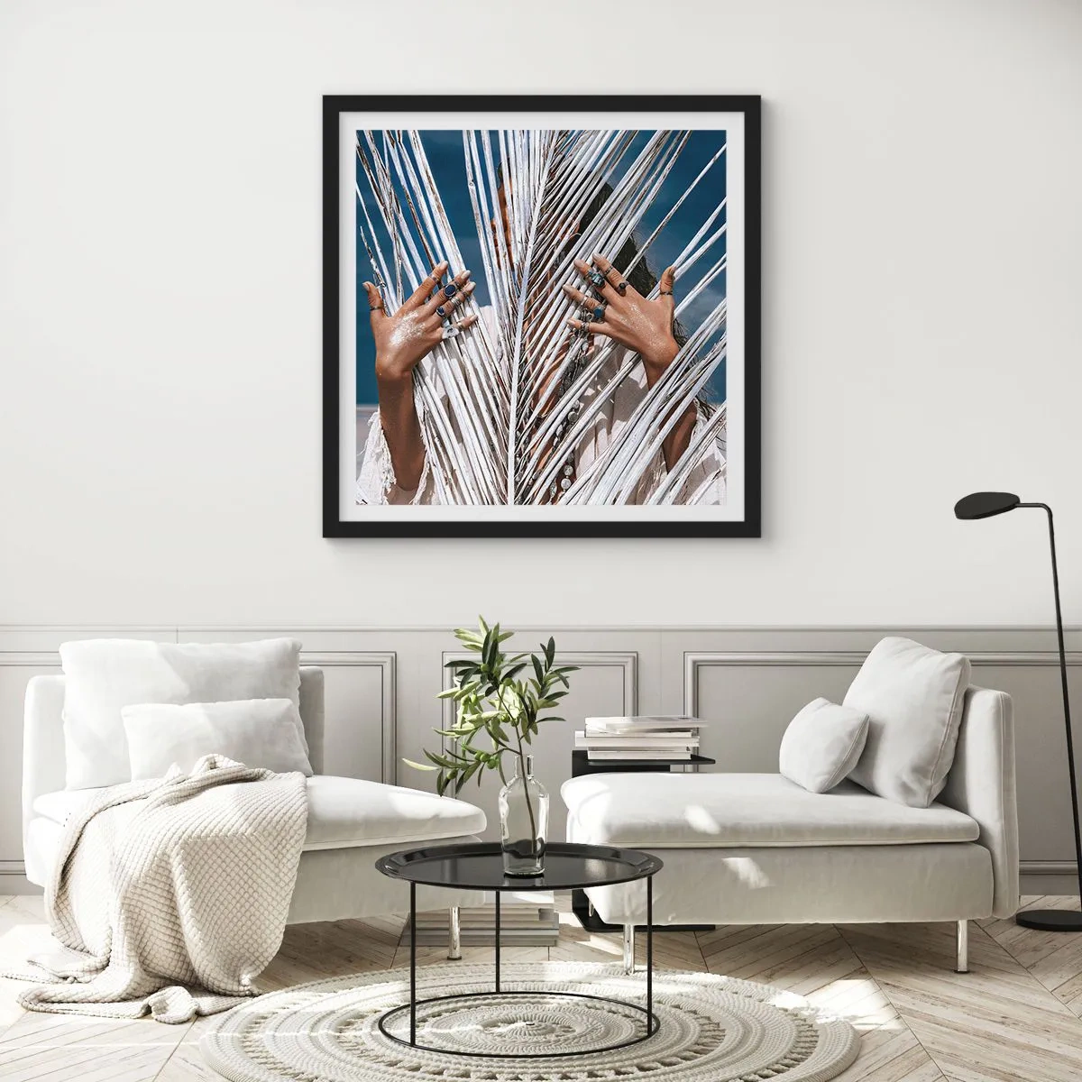 Plakat i sort ramme - Shamanens kæreste? - 30x30 cm