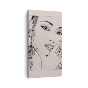 Lærredstryk - Billede på lærred - Den smukkeste juvel - 55x100 cm