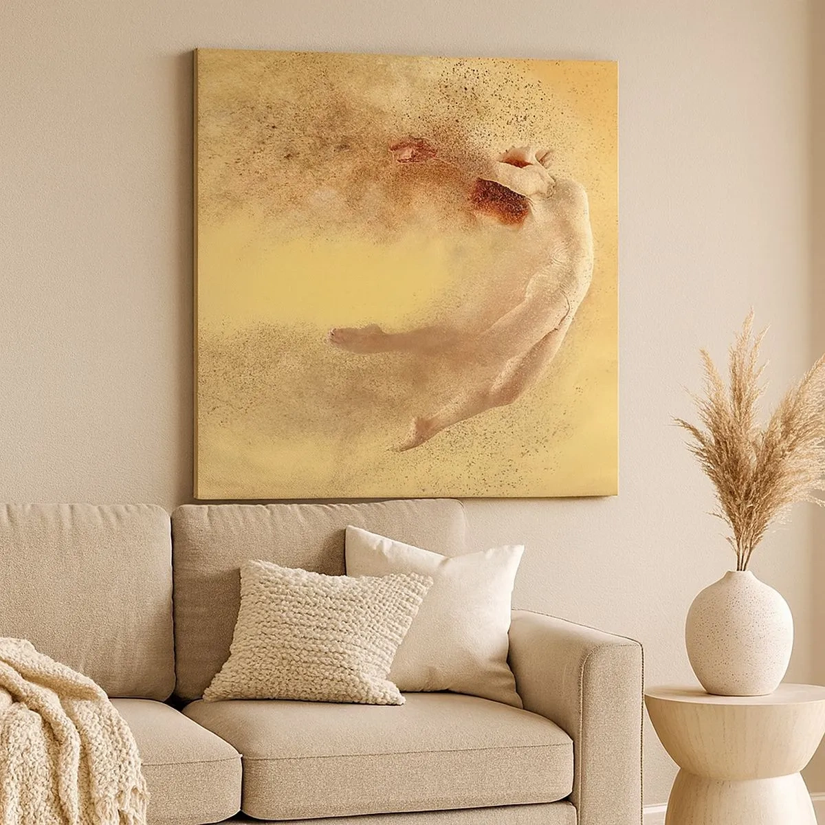 Lærredstryk - Billede på lærred - I dansende henrykkelse - 30x30 cm