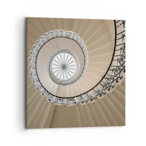 Lærredstryk - Billede på lærred - I midten af en skal - 70x70 cm