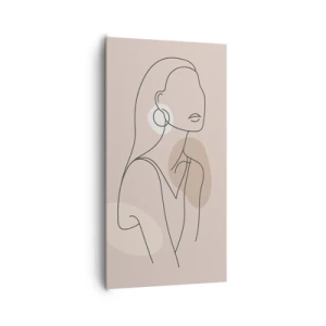 Lærredstryk - Billede på lærred - Et ikon for pigelivet - 65x120 cm