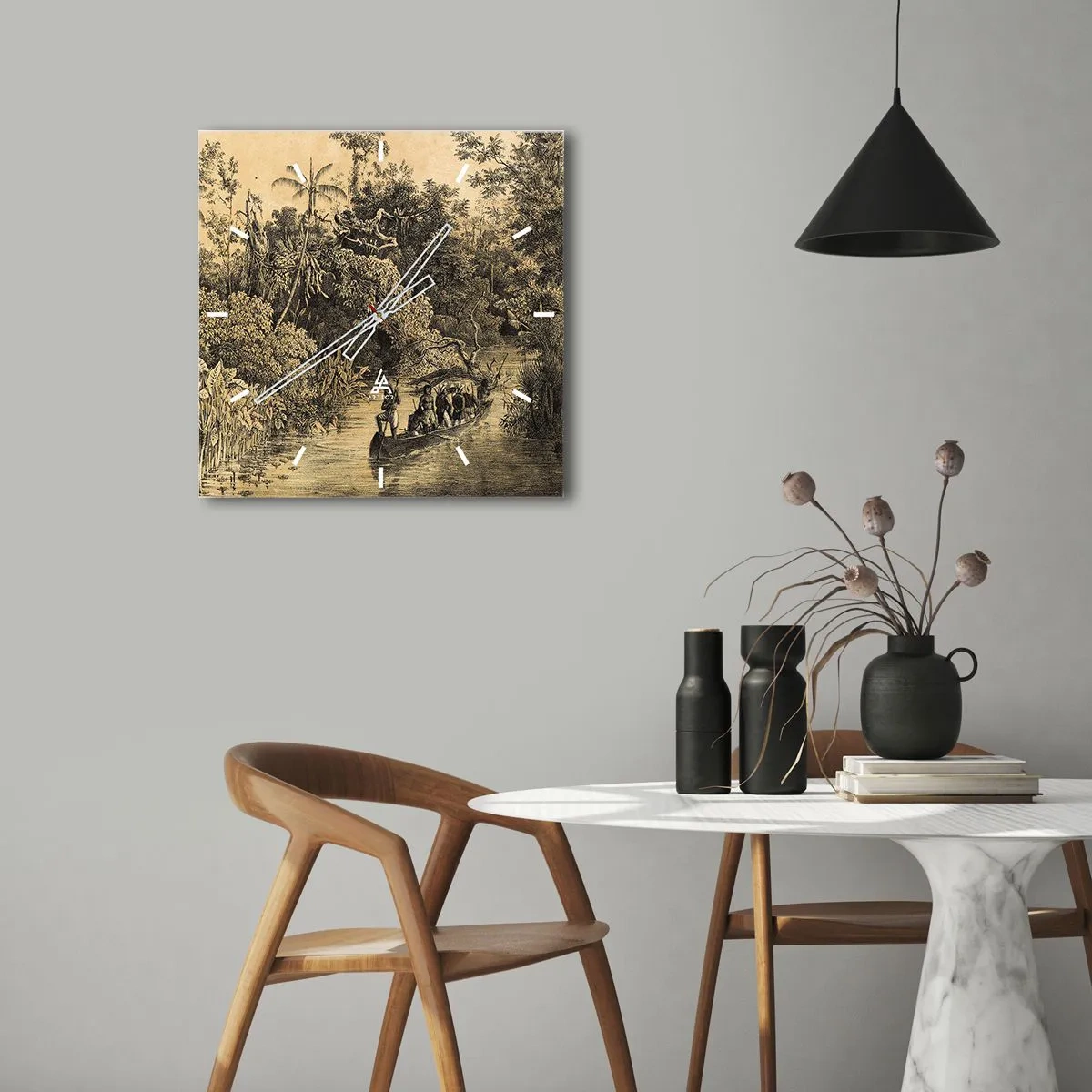 Vægur, Uret - Rejsen til kilden - 30x30 cm