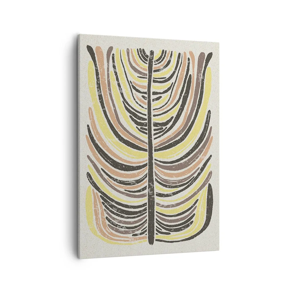 Lærredstryk - Billede på lærred - Levende abstraktion - 50x70 cm