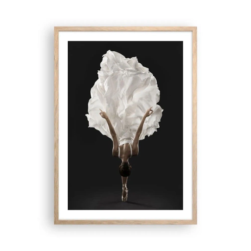 Plakat i ramme af lyst egetræ - Usædvanlige baner - 50x70 cm
