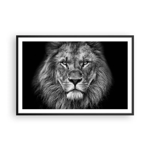 Plakat i sort ramme - I kroningsklædning - 91x61 cm