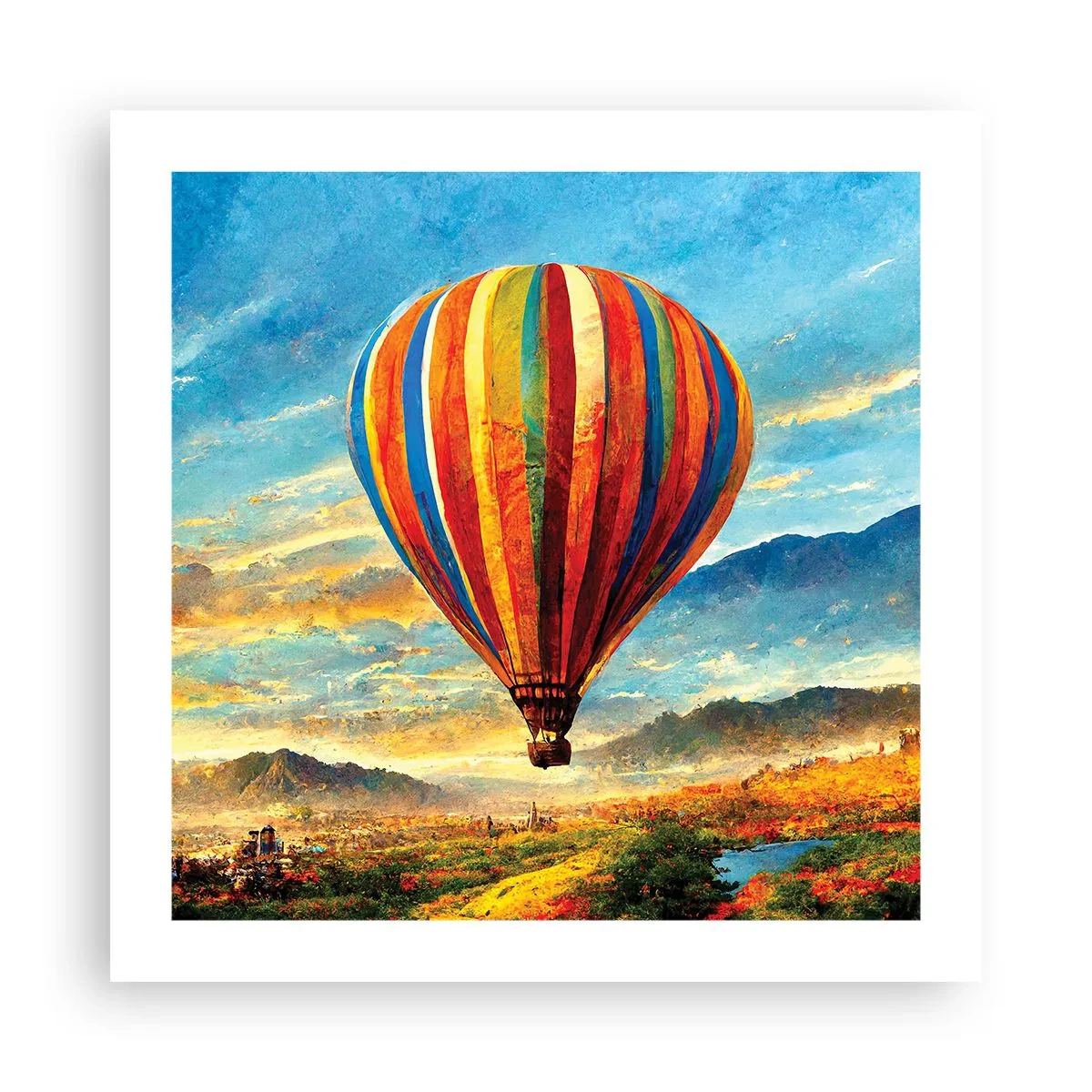 Plakat - I stilhed kan du se mere - 50x50 cm